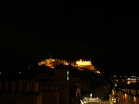 Edinburgh Castle at night from Olorso Print photo at home